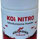 KOI Nitro (10 Grams) Nitrofurazone Powder, Effective Fish Treatment for Bacterial Infections in Koi and Ornamental Fish
