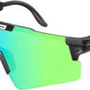 KAPVOE Polarized Cycling Sunglasses UV400 Protection for Men Women, Sports Glasses for Youth Baseball Softball Goggles K100 (05)