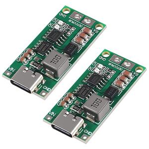 ACEIRMC 2pcs Type-C USB 2S 2A Boost Converter 8.4V 12.6V 16.8V Step-Up Power Module LiPo Polymer Lithium Battery Charging Protection Board