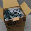 C9 LED Christmas Lights Outdoor, 81 Feet 100 LED String Light with Timer & 8 Lighting Mode, Waterproof Commercial Grade Christmas Tree Lights for Outside Indoor Roofline Patio, Warm White|2 Pack