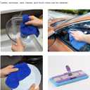 Double Layer Microfiber Cleaning Towels, Soft Absorbent Kitchen Wipes, Lint-Free Dust Cloth for House, Car, Windows(6-Pack, 11.8x7.8 Inch)