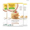 Simple Mills Organic Seed Crackers, Everything - Gluten Free, Vegan, Healthy Snacks, Paleo Friendly, 4.25 Ounce (Pack of 6), BB: 02/09/26
