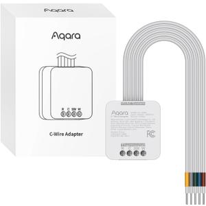Aqara C-Wire Adapter for W200 Smart Thermostat, Add a Common Wire for Thermostat Installation, Stable Power Supply, Easy Setup