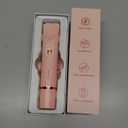 Bikini Trimmer for Women, 2 in 1 Electric Razors for Women, Dermave Bikini Shaver 2.0, IPX7 Waterproof & Easy Cleaning, Ceramic Blade, 120 Min Cordless Runtime, Ultra Low Silent (Pink).