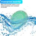 Bling Car Cup Holder Coaster, 2.75 Inch Crystal Rhinestone No Slip Anti Dust Vehicle Water Bottle Mat, Waterproof Auto Interior Drinking Pad, Universal Fit (Light Green/White)