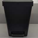 Rubbermaid Step-On Kitchen Trash Can with Lid, 12.4 Gallon, Black, Plastic Garbage Container for Home/Kitchen/Apartment/Garage