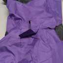 Dog Raincoat, Waterproof Dog Rain Coats for Large Dogs, Lightweight Rain Jacket, Adjustable 4 Legs Pet Poncho with Hood, Snow-Proof Dog Vest Rainwear, Rain Clothes Apparel with Leash Hole (Purple)