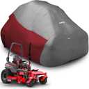 Zero Turn Mower Cover,Waterproof 420D Marine Grade Fabric-Universal Fit for John Deer,Cub Cadet Zero Turn Up to 60" Lawn Mower Decks,Dimensions: 79" L X 46" W X 55" H Red