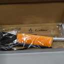 EcoNour 27" Aluminum Ice Scrapers for Car Windshield | Car Snow Scraper Window and Snow Brush with Ergonomic Foam Grip Winter Accessories (Orange)