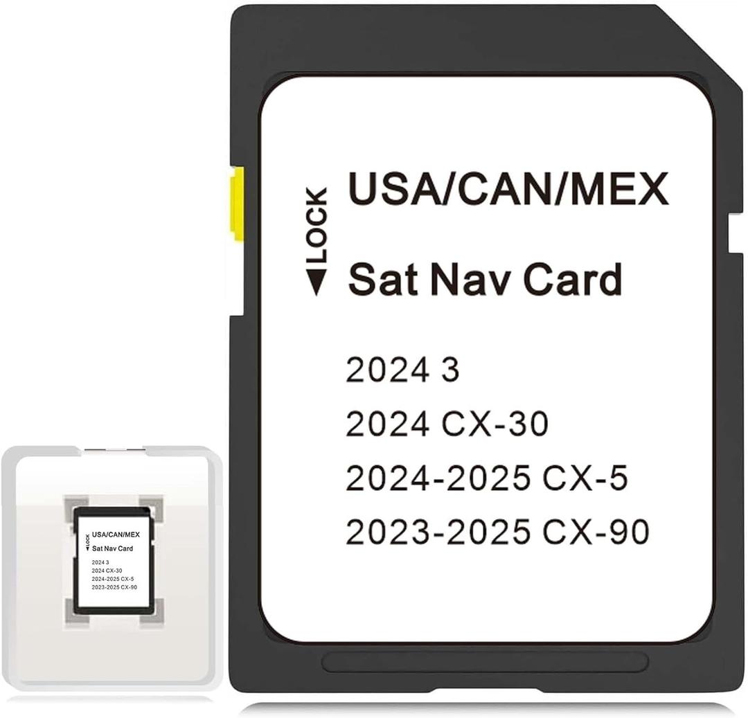 CX-5 Latest Navigation SD Card Map Update, KMV666EZ1B Navigation Accessories for CX-90 2023-2025, CX-30/3 2024 USA/CAN/MEX Maps