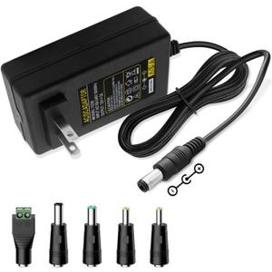 12V 3A Adapter Charger Power Supply Cord Fit for DOSS SoundBox XL, Braven Balance Balxgg BRV-X BRVX BRVXGWB BRVXBBB 805 855s BRV-HD, Bose Companion 2 Series II III 2 3 Bluetooth Speakers Replacement