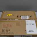 TUTOTAK 2 Tier Printer Stand, Rolling Printer Cart with Power Outlets and USB Ports, Mobile Printer Table with Wheels, for Under Desk, Office, Home, White PS01BW001 (2 tier(15.7 x 11.8 x 15.4inchs))