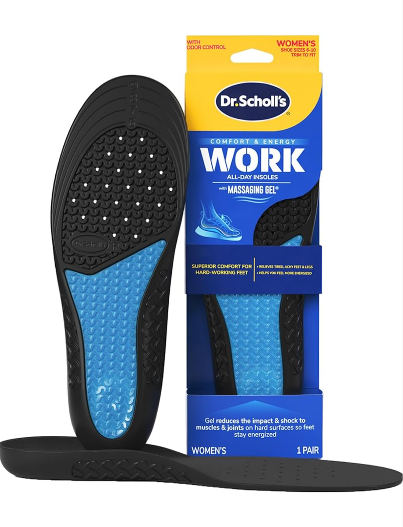 Dr. Scholl's Work All-Day Superior Comfort Insoles Women's Shoe Sizes 6-10 Trim to Fit