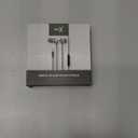 in Ear Wired Earbuds, Wired Headphones with Microphone, 3.5mm Corded Earphones with in Line Volume Controller (White)