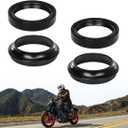 56-129 Fork Oil Seal & Dust Seal Kit All Balls Racing Compatible With Honda 1998-2023, Kawasaki 1979-2023,Yamaha Suzuki Husaberg Triumph, OEM Replace# 92049-0001,36Y-23144-00-00