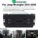 Joying Car Radio for Jeep Wrangler JK 2011-2018 Upgrade Android 13 Floating Stereo 12.3" IPS Touchscreen 8GB+128GB with Wireless CarPlay & Android Auto, Bluetooth, GPS, AM/FM, SWC(JY-JP112T8)