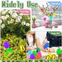 Bvrbaory 100 Pcs 2.4" Fillable Easter Eggs,Bulk Plastic Hinged Empty Eggs,Bright Colorful Easter Egg,Assorted Colors for Easter Egg Hunt,Basket Stuffers,Party Favors,Treasure Box,Classroom Prizes