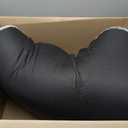 JOEJOY XL Orthopedic Dog Beds Large Sized Dog, Extra Large Washable Waterproof Oval Large Dog Bed with Removable Cover, Egg-Crate Foam Pet Bed with Bolster & Non-Skid Bottom, Dark Grey, 42''x31''