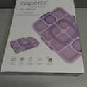 Caperci Original Snackle Box Container - 10-Compartment Snack Divided Serving Tray with Lid & Handle, 2 Dressing Containers, Perfect for Picnic Party, Leak-Proof, Dishwasher Safe, BPA-Free (Orchid)