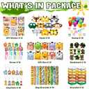 DMIGHT Jungle Safari Party Favors Set Wild Animals Set for Kids Birthday Gifts, Wild Theme Party favors for Kids Birthday Party Baby Shower Goodie Bag Fillers Jungle Safari Party Supplies (Animal)