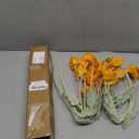 Artificial Flowers 5Pcs Poppies Flowers Artificial Silk Flowers for Home Office Wedding Outdoor Decor (Orange)