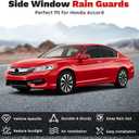 Canvcle Accord Rain Guards - Window Visors for Honda Accord 2013-2017, Outside-Mount Tape-On Side Window Wind Deflectors for Accord Accessories, Vent Visors Shades Rainproof 4PCS