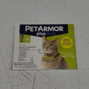 PetArmor Plus Flea and Tick Prevention for Cats, Cat Flea and Tick Treatment, 3 Doses, Waterproof Topical, Fast Acting, Cats Over 1.5 lbs
