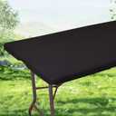 CRFATOP 5FT Waterproof Folding Rectangle Tablecloth Stretch Elastic Fitted Picnic Table Cover Printed Rectangular Table Cloth Tables Protector for Picnic Party Camping, 60x 30in,38