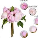 Pink Peonies Silk Flowers 2 Bouquets Pink Fake Peonies 14 Heads Faux Peony Flowers with Stems for Wedding Decoration Bride Bouquet Faux Flowers Crafts Floral Arrangement (Multi-Pink)