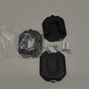 No Drill Wall Mount Compatible with Stick Up Cam and Ring/Indoor Cam & Indoor Cam Plus , Strong Adhesive and No Screws Indoor Camera Mount(3Pack,White) (Black)