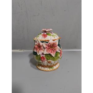 KaAfaL Sugar Jar Container 2500Ml Ceramic Vintage Drum-Shaped Garden Sugar Pot With Lid, Seasoning Box For Sugar Storage Bowls At Home KaAfaL Sugar Jar Container 2500Ml Ceramic Vintage Drum-Shaped Garden Sugar Pot With Lid, Seasoning Box For Sugar Storage Bowls At Home