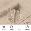 Orighty 6 Pack Brown Hand Towels - Quick Drying & Absorbent Microfiber Gym Towels 16x28 inches - Lightweight & Thin White Yoga Towel - Multi-Purpose Camping Towel for SPA, Hotel & Bathroom