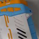 Sloosh Bubble Machine Guns, 69 Holes Bubble Gun Blaster Blower for Kids Adults, Colored Lights Bazooka Rocket Shape with Solution Outdoor, Summer Toys, Gifts, Party Favors, Wedding, Birthday, Easter (Blue)