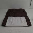 2 Pcs Fake Leather Cover for Sofa 22x60 inch Brown