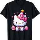 Kitty Birthday Party for Kids Cute Cat Birthday for Girl T-Shirt
