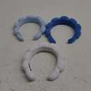 3 Pack Spa Terry Cloth Headbands - Puffy Hair Bands for Skincare, Makeup, and Face Washing