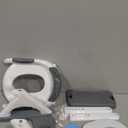 Potty Training Seat, SKYROKU Upgrade Toddler Toilet Seat for Kids, 2in1 Potty Training Toilet, Guard Anti-Slip Pad Step Stool,New Sector-Shape Stabilized Base and Heavier More Reliable (8899 Grey)