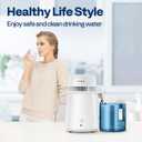 VIVOHOME Water Distiller Countertop 1.6 Gallon/4L 750W Distilled Water Machine with Smart Switch Purifier Filter for Home Office, White