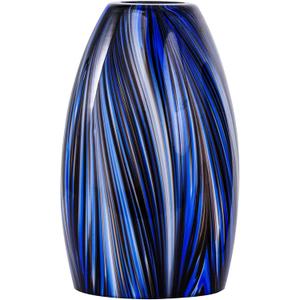 Oval Glass Lamp Shade Only Art Glass Lamp Covers Light Fixture Replacement for Kitchen Island Mini pendant Ceiling Lights Chandelier Hand Blown Glass Shade Replacement, Brown and Blue