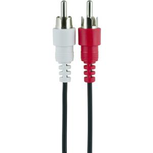 GE Stereo Audio Cable, 6ft. RCA Style Plugs 2-Male to 2-Male, for TV, VCR, DVD, Satellite, and Home Theater Receivers, 33571