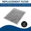 Broan-NuTone 41F Replacement Charcoal Filter for Ductless Range Hood Series, Carbon Air Filter, Charcoal Air Filter for Kitchen(Bent)