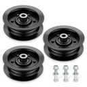 106-2175 Idler Pulley Replacement 132-9420, Flat Idler Pulley Compatible with Toro Timecutter SS5000 SS4235 MX5060 42 50 inch Deck Zero Turn Riding Mower, Replaces Ro tary 12901, 3 Pack