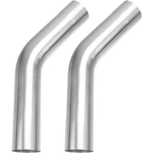 A-KARCK Exhaust 45 Degree Tube 2.25" OD 2 Pack, Stainless Steel Exhaust Pipe Mandrel Bend, Custom Your Own Exhaust System
