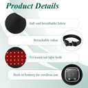 Dog Hip Brace with Red Infrared Light Therapy  Pain Relief for Arthritis, Hip Dysplasia, Spine Issues & Muscle Recovery, Portable & Cordless, Patent Pending(Male Dog, XXL) (Extra Extra Large)