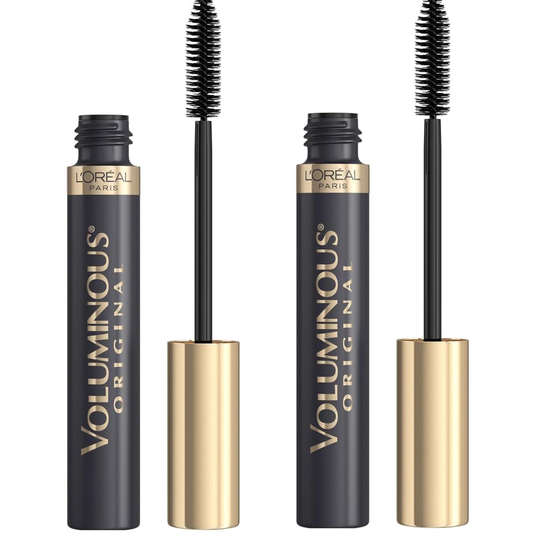 L'Oreal Paris Makeup Voluminous Original Volume Building Mascara, Black, Pack of 2