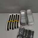 Mini Loaf Pans with Lids and Spoons Sealing Sticker, 30 Pcs 6.8oz Cake Pans for Baking Disposable Aluminum Foil Christmas Red cake pan (30 Pack Red)