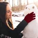 2 x Glooarm 3 Pairs Winter Gloves for Men Women Thick Cashmere Magic Winter Gloves Knit Stretchy Mittens Unisex Adults Gloves (Medium, Black, Middle Gray, Burgundy)