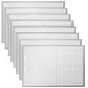 Gisafai 8 Pcs Cloverleaf Aluminum Sheet 2 Feet by 3 Feet Perforated Metal Sheets 0.02 Inch Thick Metal Mesh Aluminum Sheet Decorative for Indoor Outdoor (Silver)