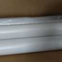 MEXAU White Tension Curtain Rods 41-146 In Extra Long Outdoor Patio Curtain Rods No Drilling Adjustable Heavy Duty Tension Rods for Windows Bathroom Living Room Curtains, Rod Diameter 1.26In