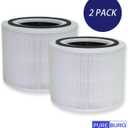 PUREBURG Replacement Filter Compatible with Simply Conserve AM-AP1115-WH 1000 Series Tabletop Air Purifier,2-Pack H13 True HEPA Activated Carbon 4-Stage Filtration